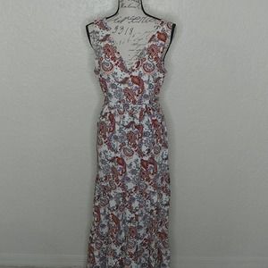 Rachel Zoe Paisley and Floral Maxi Dress Size 6